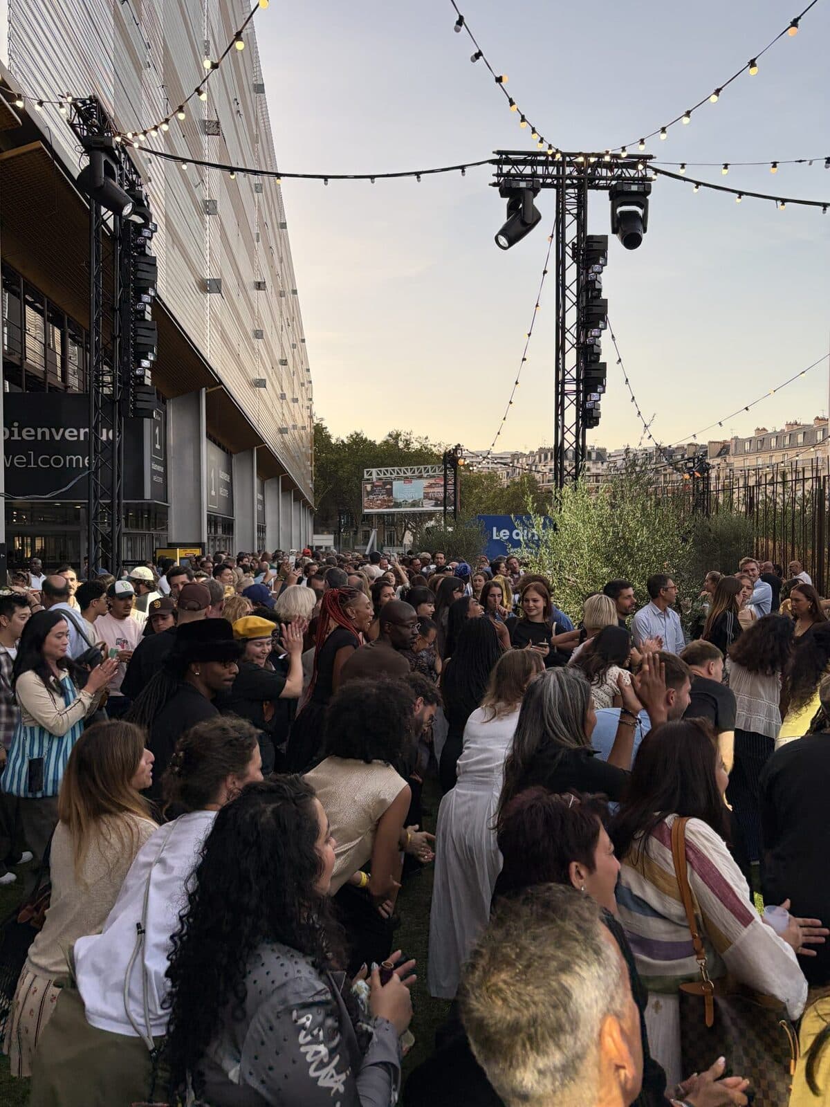 Evening crowd at the Who's Next outdoor programme, Porte de Versailles